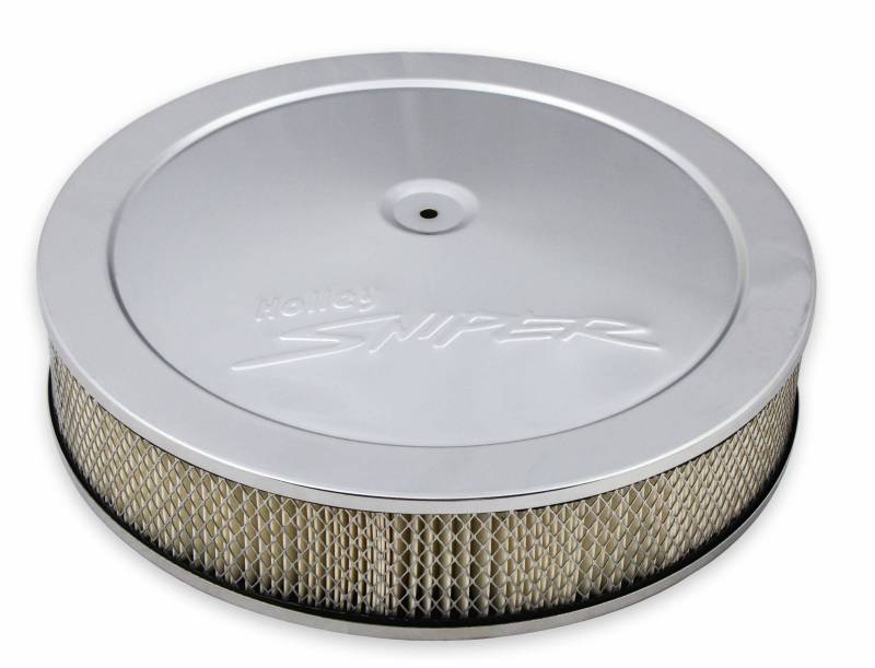 Holley - Sniper EFI Air Cleaner Kit with Drop Base- Chrome, 3"