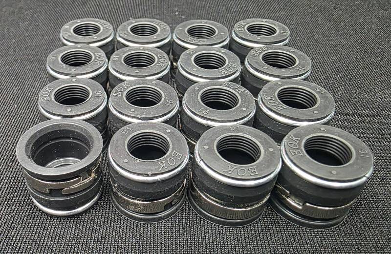 Butler Performance - Butler .500 X 11/32 Positive Locking Valve Stem Seals, Set/16