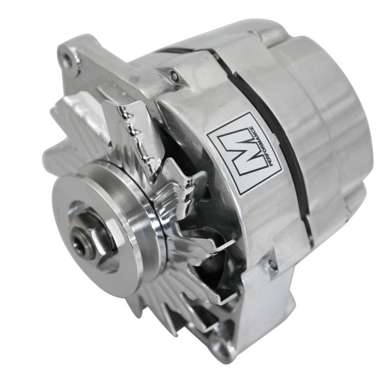March Performance - March Performance Ultra Series GM 10SI Alternator, 100 Amp 1 Wire Polished Finish