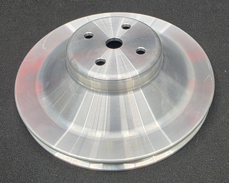 Ram Air Restorations - Pontiac Single Groove 1968-70 Water Pump Pulley- Billet Finish