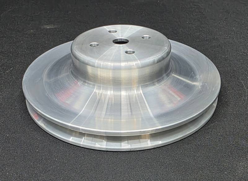 Ram Air Restorations - Pontiac Single Groove Water Pump Pulley-1964-1967, Billet