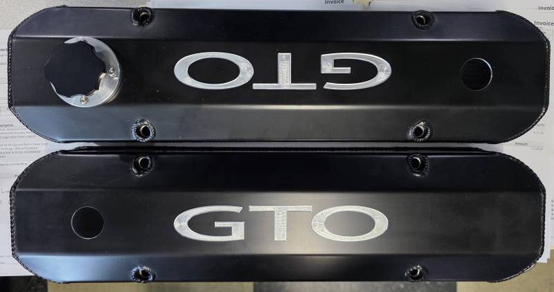 Butler Performance - Black GTO Butler Performance CNC Logo Aluminum Valve Covers