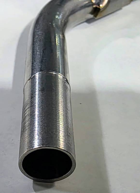 Butler Performance - Pontiac 1966-79 Lower Stainless Dipstick Tube w/Bracket for Use with No Windage Tray