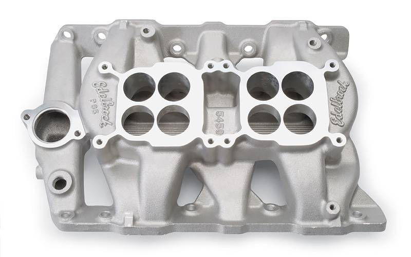 Edelbrock - Edelbrock Dual-Quad Pontiac Intake Manifold EDL-5450