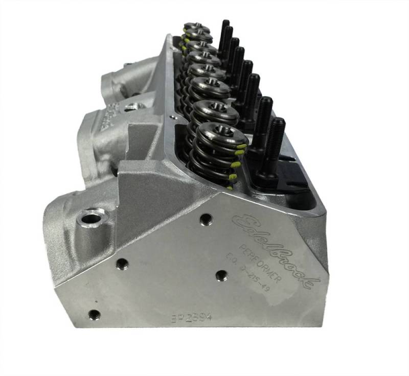 Butler Performance - Butler Performance Edelbrock Round Port Hand Ported Aluminum Pontiac 72cc 300+CFM Cylinder Heads, (Pair) BPI-72cc-EDL-RdPort-300