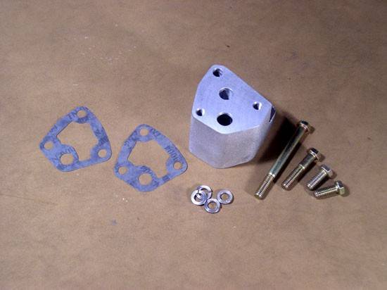Ram Air Restorations - Ram Air Restoration Pontiac Oil Filter Adapter for Long Branch Headers, Full Size Cars RAR-OF1