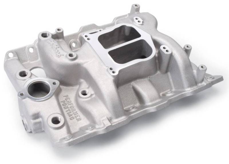 Edelbrock - Edelbrock Performer Intake Manifold, Satin, PONTIAC 326-455 V8 (EGR) EDL-3756