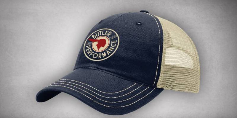 Butler Performance - Butler Performance Retro Service Hat, Navy/Khaki