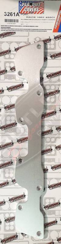 Flatout - Pontiac 455CI Ram Air 5 Race 1001 Aluminum Exhaust Port Covers Set/2