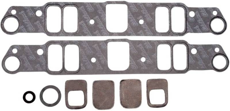 Edelbrock - Edelbrock Pontiac Standard Intake Gasket / Includes Heat X-Over Block Off  (Set) EDL-7280