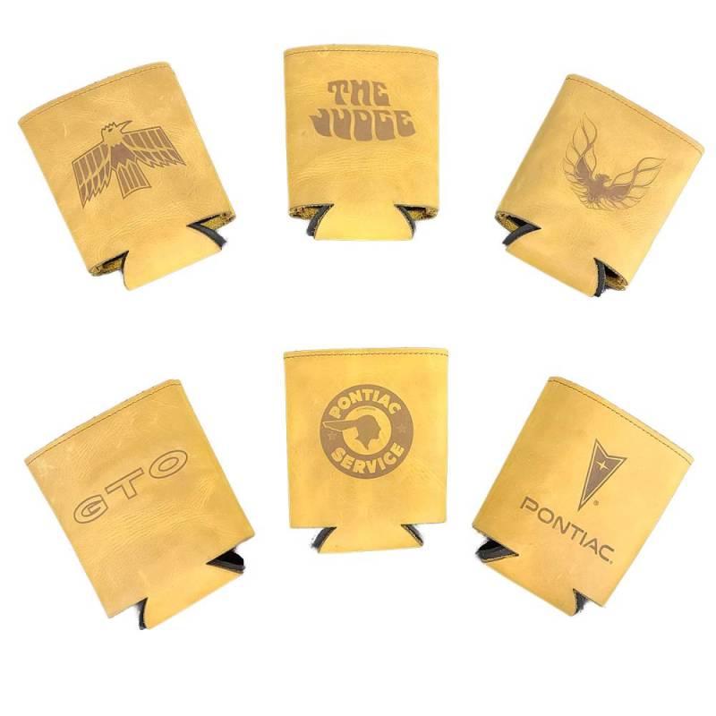 Butler Performance - Top Grain Leather Can Cooler, Insulated, Custom Laser Logo