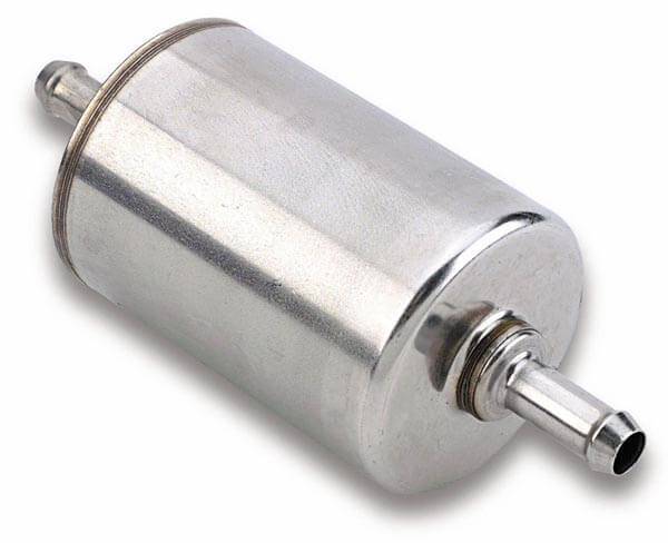 Holley - Holley EFI 10 micron post filter with dual 3/8" barbs.