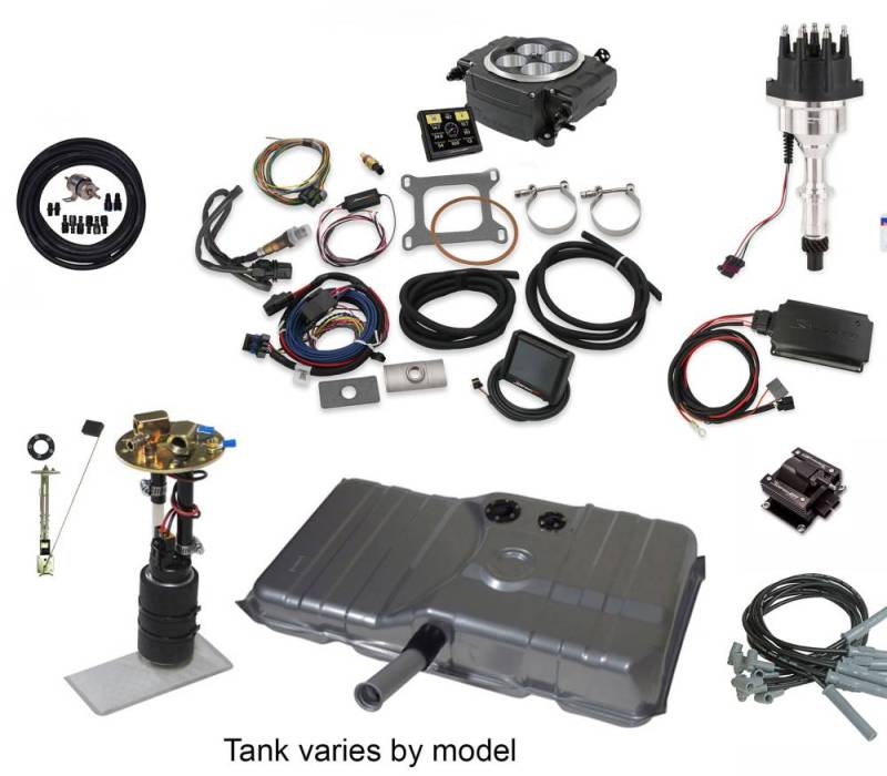 Butler Performance - Butler Performance Ignition Series Complete EFI Solution Kit w/ HOLLEY SNIPER 2, EFI Ready Fuel Tank w/Complete In-Tank Fuel System