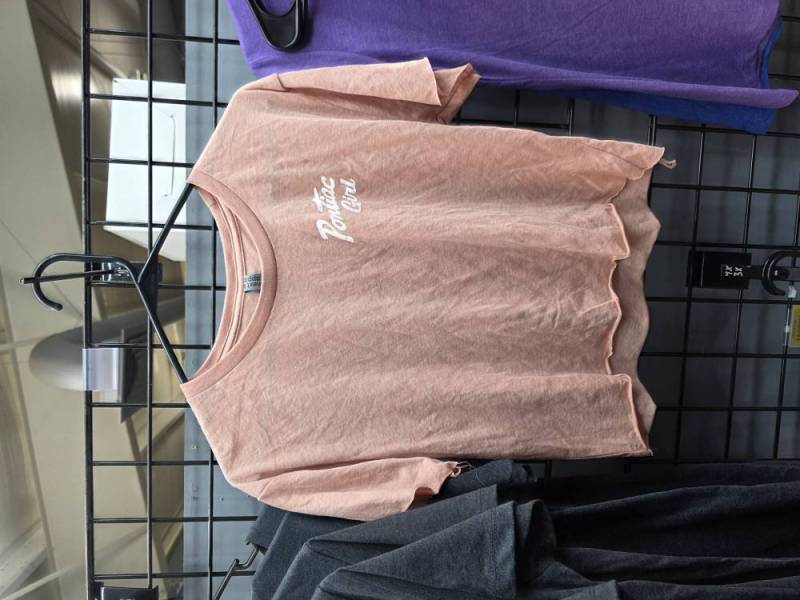 Pontiac Girl - Pontiac Girl Crop Top T-Shirt, Desert Pink