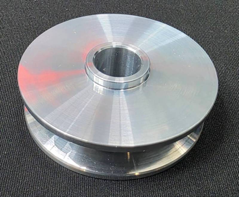 Ram Air Restorations - Pontiac Single Groove Alternator Pulley- Billet Finish