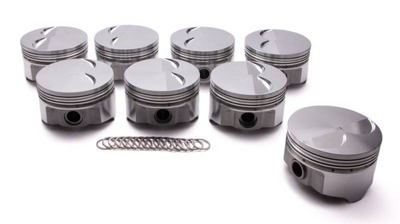 Icon - Icon Forged Pistons, Pontiac 400, Flat Top (-4.5cc), .030" Over (Set/8) UEM-IC-890-030-8