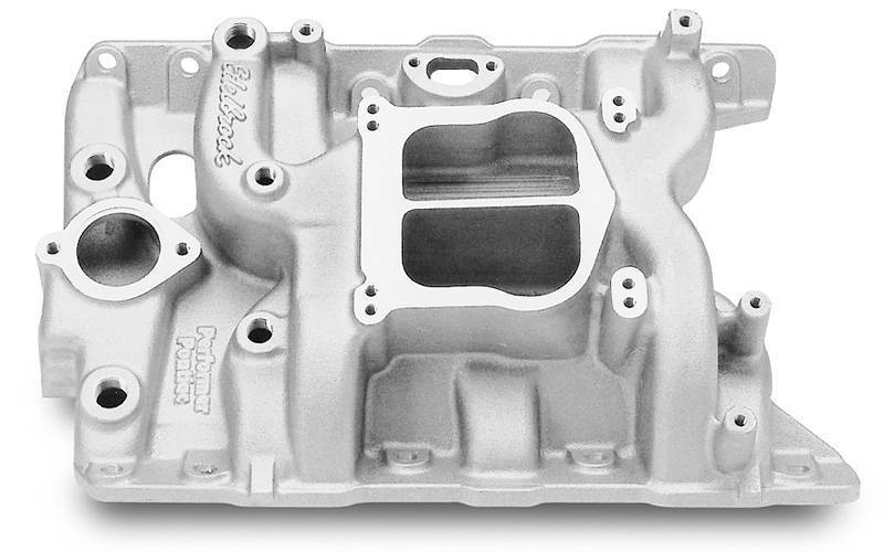 Edelbrock - Edelbrock Performer Pontiac Intake Manifold, Satin - CNC Port Matched to Out-of-Box Edelbrock Heads EDL-2156-PM-OOB-DP