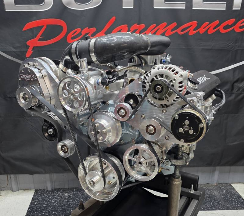 Butler Performance - Butler Performance 407ci TorqStorm Supercharged Pontiac Crate Engine — PUMP GAS 708 HP / 671 LB-FT, Dyno Tested