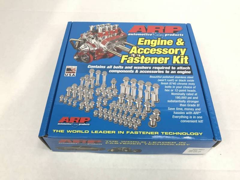 ARP - ARP Pontiac Stainless Steel Complete Bolt Kit, 6 pt, Hex ARP-594-9601