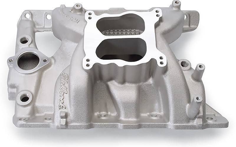 Edelbrock - Edelbrock Performer RPM Pontiac Intake Manifold, Satin EDL-7156