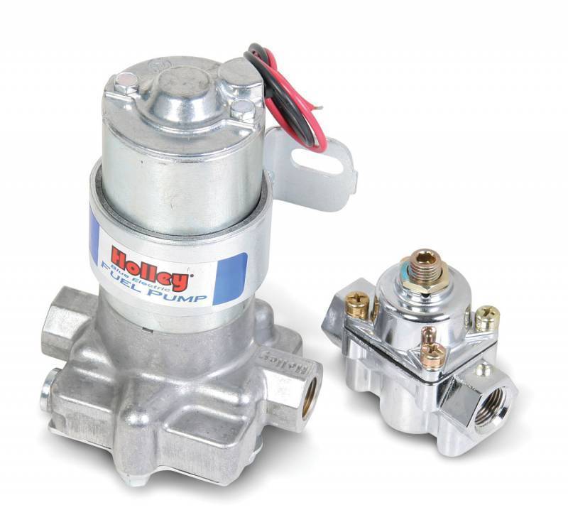 Holley - Holley 110gph Blue Electric Fuel Pump w/Regulator, Carbureted HLY-12-802