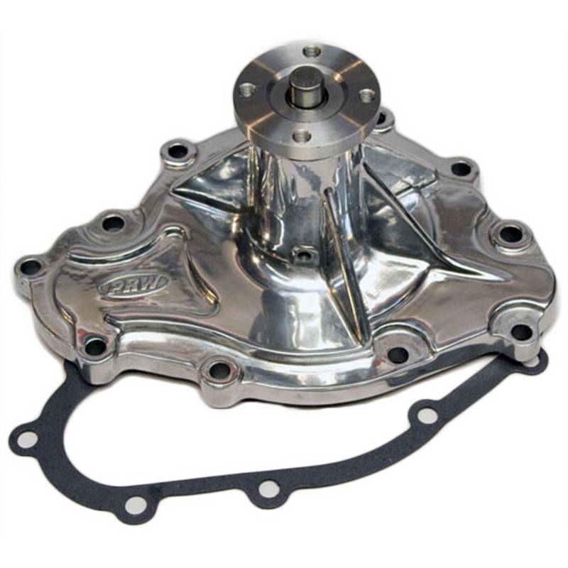 PRW Performance Parts for Peak Engine Power - PRW 11-bolt 1969 1/2-79 Pontiac Hi-Volume Polished Aluminum Water Pump PRW-1445510