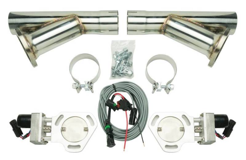 Pypes Exhaust - Pypes 3" DUAL ELECTRIC CUTOUT KIT (PYP-HVE10K3)