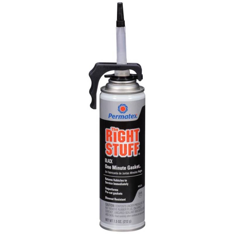 Permatex - PERMATEX Sealant, The Right Stuff, Silicone Black, Silicone, 7.50 oz Aerosol, Each