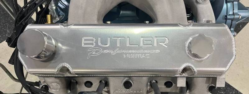 Butler Performance - Pontiac Custom Fab Aluminum Valve Covers, Raw or Black, 3 1/2, Choose Your Options (Set) BPI-TVC-FAB