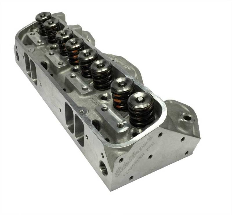 Butler Performance - Butler Performance Edelbrock Round Port/Wide Port CNC Machined Pontiac 72cc 370+CFM Cylinder Heads, Hyd Roller (Pair) BPI-72cc-EDL-RdPort-370CNC-WP-HR