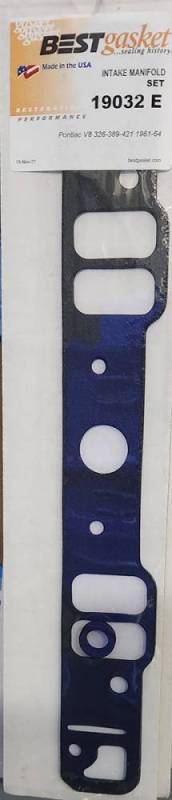 Best Gasket - Pontiac Intake Gaskets for Pre 1965  380, 421 (except SD)-1961-64/ 326 1963-64 (Set)