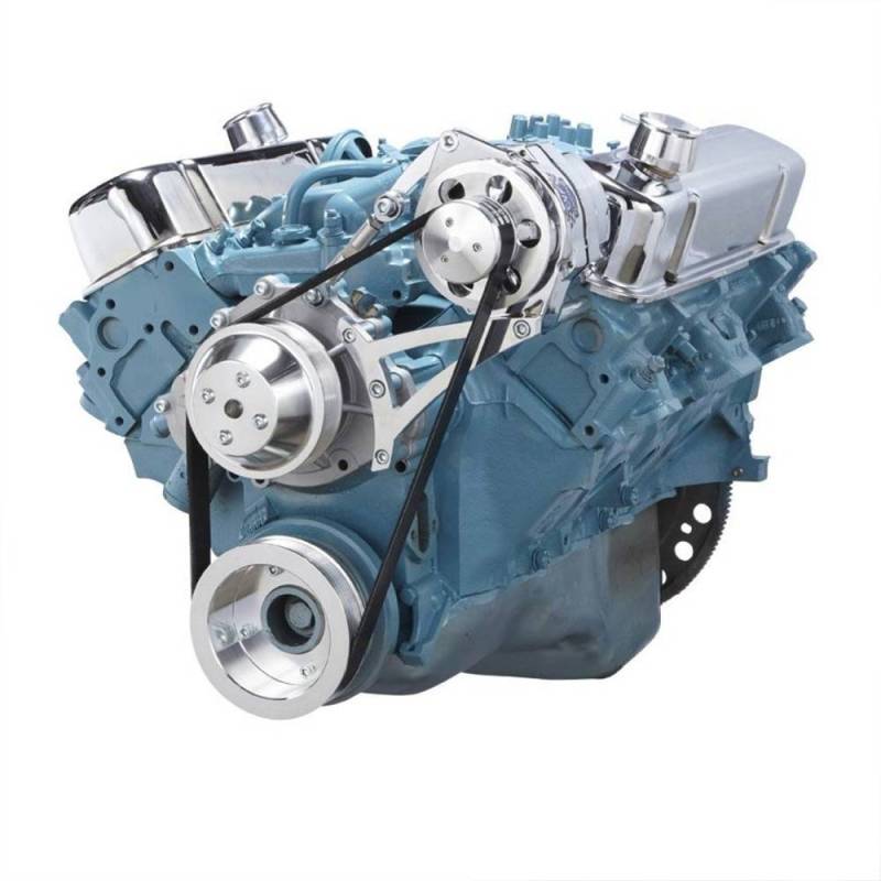 CVF - CVF Pontiac Serpentine Conversion Kit- with Alternator Pulley