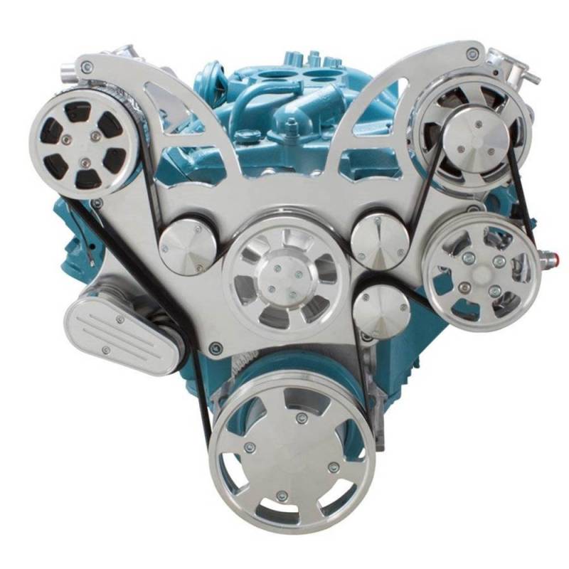 CVF - CVF Wraptor Pontiac All Inclusive Serpentine System, AC, Power Steering & Alternator