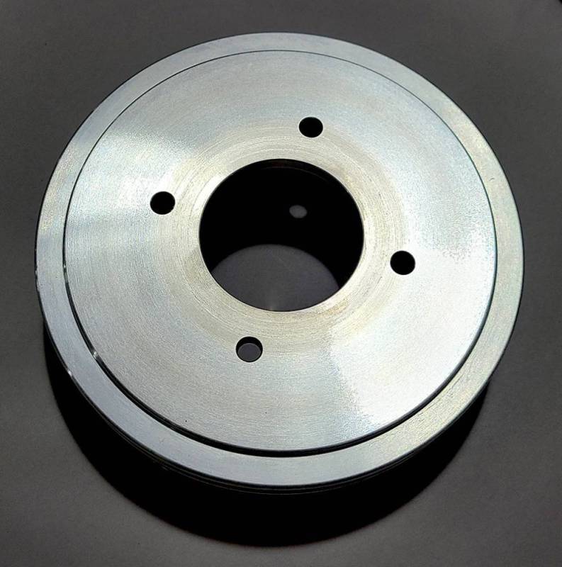 Ram Air Restorations - Pontiac 2-Groove 1968-70 Crank Pulley- Billet Finish
