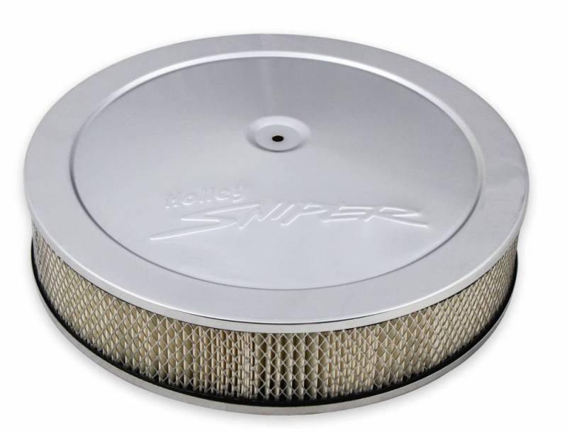 Holley - Sniper EFI Air Cleaner Kit with Drop Base- Chrome, 4"