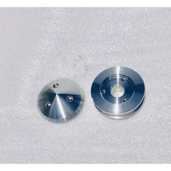 March Performance - Pontiac Single Groove Alt Pulley w/ Cap- Polished