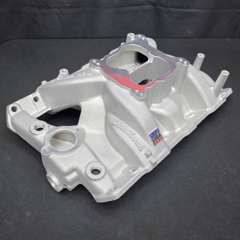 Edelbrock - Edelbrock Performer RPM Pontiac Intake Manifold, Satin - CNC Port Matched to Out-of-Box Edelbrock Heads EDL-7156-PM-OOB