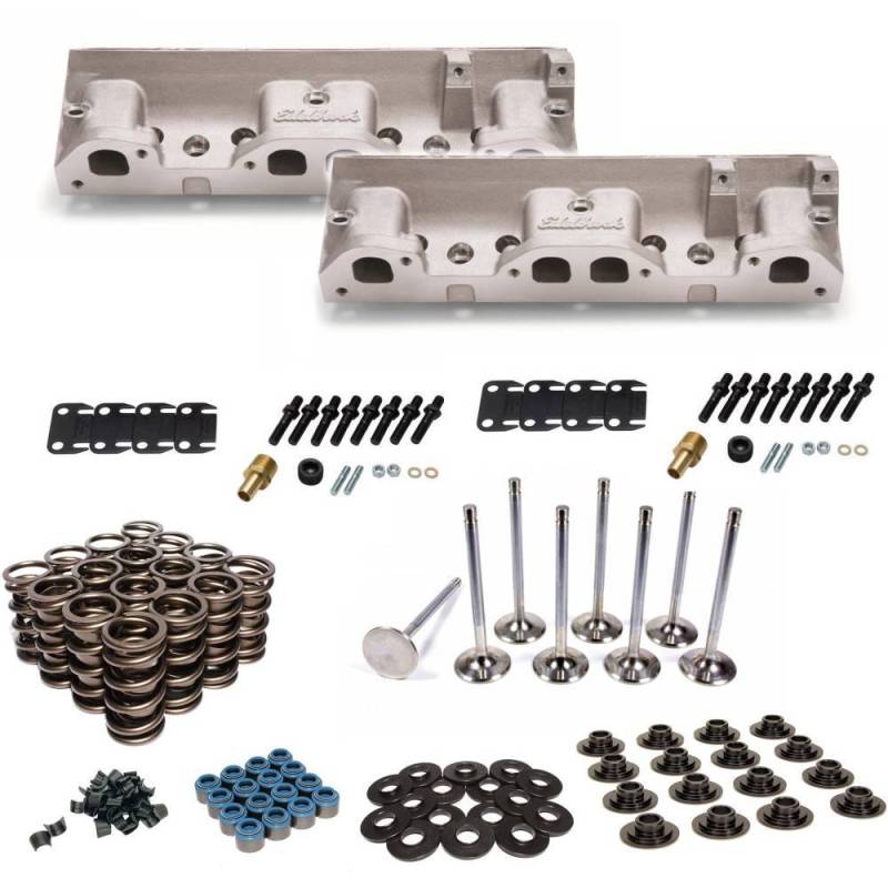 Butler Performance - Aluminum 87cc Round Port Head Builder Kit, with Edelbrock Castings