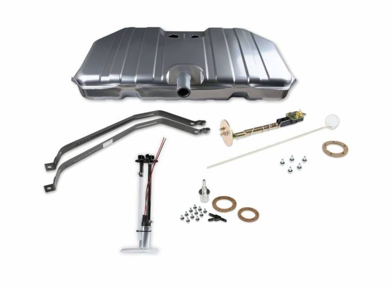 Holley - 1969 Pontiac Firebird, NOTCHED CORNER, SNIPER EFI FUEL TANK SYSTEM 255 LPH, Coated Steel, EFI, Gas