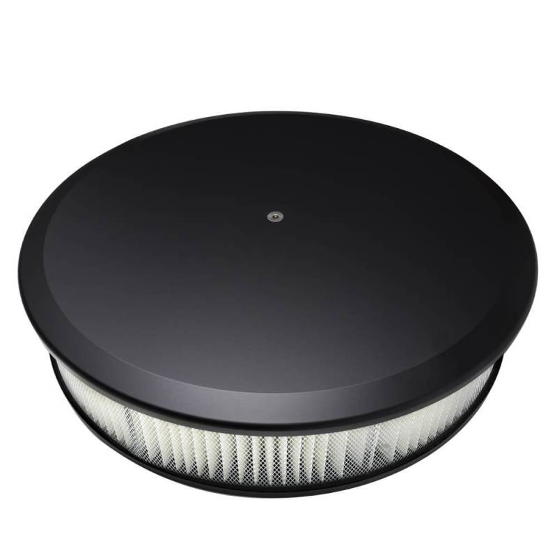 Billet Specialties - Billet Specialties Billet Aluminum Air Cleaner Assembly, Black Powdercoated, Optional CNC Logo