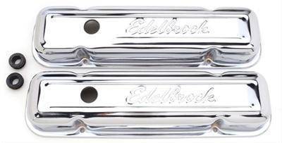 Edelbrock - Edelbrock Pontiac Signature Series Chrome Valve Covers