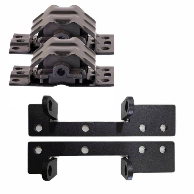 Butler Performance - Butler 75-81 F-body (Firebird/TA) Engine Mount/Adaptor Kit for 1961-1979 326-455, Includes Rubber Frame Mount, Set/2 BPI-F10774-2387