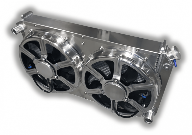 Entropy - 1968 – 1977 GTO + Lemans 900 Horsepower Cooling Power Radiator – Dual 16″ HPX Fans