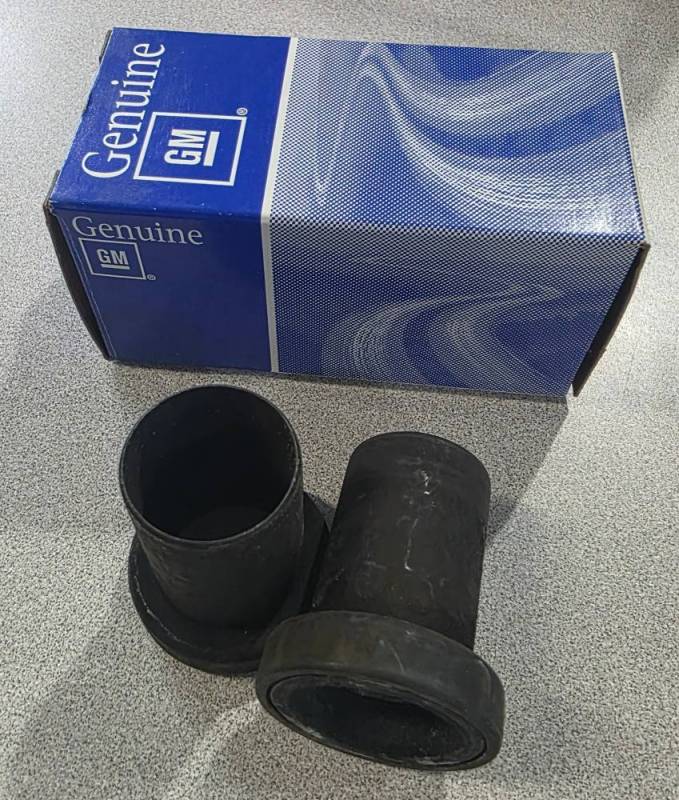 GM Performance - LIMITED TIME ONLY-- NOS GM Timing Cover to Water Pump Sleeves w/Rubber O-rings, 1969-'79  (1 pair)