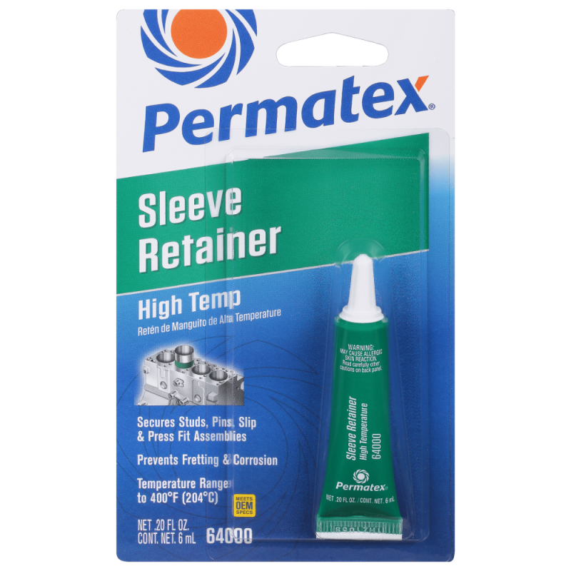 Permatex - Permatex Thread Locker, High Temperature Sleeve Retainer, 6 ml Tube, Each