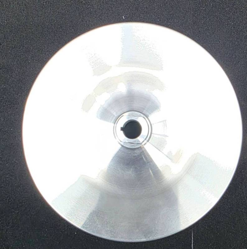 Ram Air Restorations - Pontiac Power Steering Pulley 1965-69 w/ A/C-7.3" Diameter-Polished