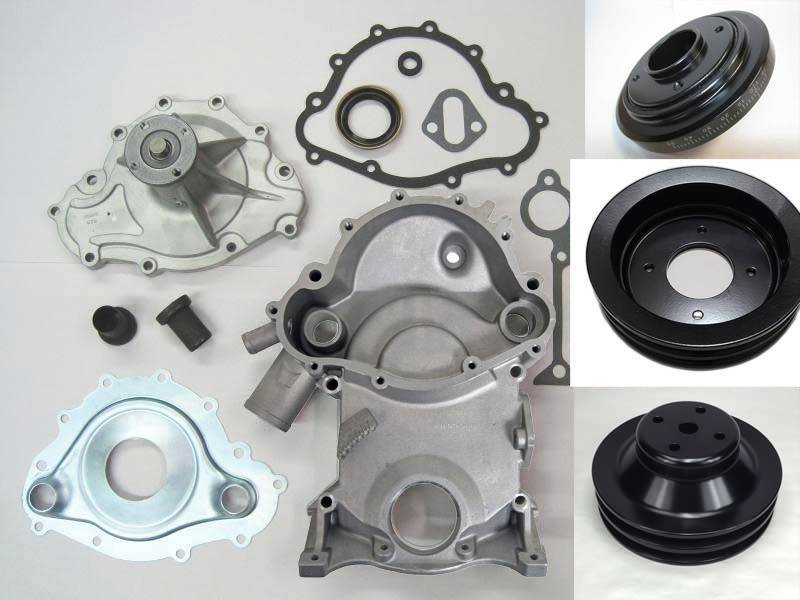 Butler Performance - Butler Performance 1964-1967 8-Bolt to 11-Bolt Timing Cover Conversion Kit, Non AC