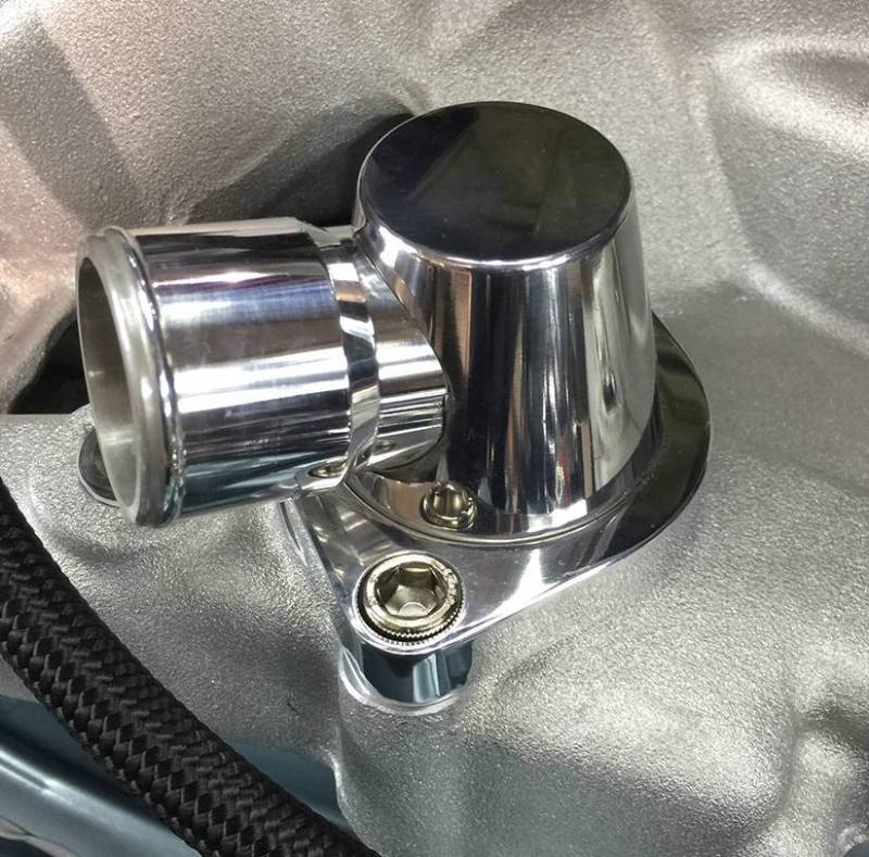 RPC - RPC Ponitac 360 Degree Adjustable Billet Aluminum Polished Thermostat Housing RPC-S6014