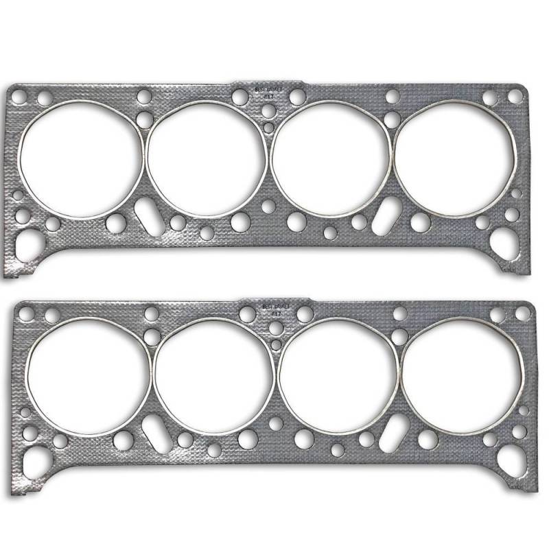Best Gasket - PONT V8 1960-63 326-389-421 Head Gasket, Oil through Stud Applications  Set