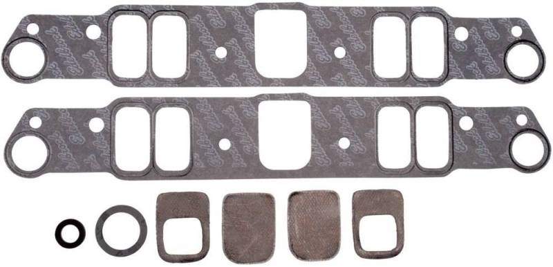 Edelbrock - Edelbrock Pontiac Standard Intake Gasket / Includes Heat X-Over Block Off  (Set) EDL-7280